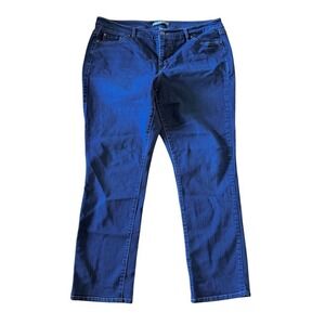 Code Bleu Women's Plus Size 18 Blue Straight Leg Jeans plus flattering fit